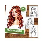 Carti si Birotica - Carti - Carti pentru copii - Carti de colorat - Carte de colorat, 40 de ilustratii Coafuri - Volumul I, 106 pagini, A5 - Infinity.ro