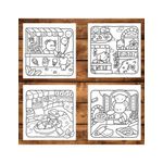 Carti si Birotica - Carti - Carti pentru copii - Carti de colorat - Carte de colorat, 40 de ilustratii Calm Days, 86 pagini, A5 - Infinity.ro