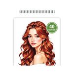 Carti si Birotica - Carti - Carti pentru copii - Carti de colorat - Carte de colorat, 40 de ilustratii Coafuri - Volumul I, 106 pagini, A5 - Infinity.ro