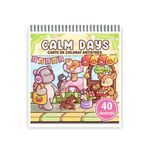 Carti si Birotica - Carti - Carti pentru copii - Carti de colorat - Carte de colorat, 40 de ilustratii Calm Days, 86 pagini, A5 - Infinity.ro