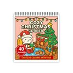 Carti si Birotica - Carti - Carti pentru copii - Carti de colorat - Carte de colorat, 40 de ilustratii Cozy Christmas Corner, 86 pagini, A5 - Infinity.ro