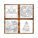 Carti si Birotica - Carti - Carti pentru copii - Carti de colorat - Carte de colorat, 40 de ilustratii Cute Christmas Cats, 86 pagini, A5 - Infinity.ro