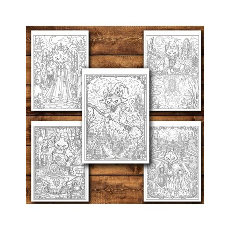 Carti si Birotica - Carti - Carti pentru copii - Carti de colorat - Carte de colorat, 40 de ilustratii Demonic Kitties - Volumul I, 86 pagini, A5 - Infinity.ro
