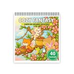 Carti si Birotica - Carti - Carti pentru copii - Carti de colorat - Carte de colorat, 40 de ilustratii Cozy Fantasy, 86 pagini, A5 - Infinity.ro