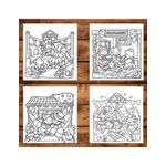 Carti si Birotica - Carti - Carti pentru copii - Carti de colorat - Carte de colorat, 40 de ilustratii Cozy Europe, 86 pagini, A5 - Infinity.ro