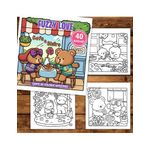 Carti si Birotica - Carti - Carti pentru copii - Carti de colorat - Carte de colorat, 40 de ilustratii Fuzzy Love, 86 pagini, A5 - Infinity.ro