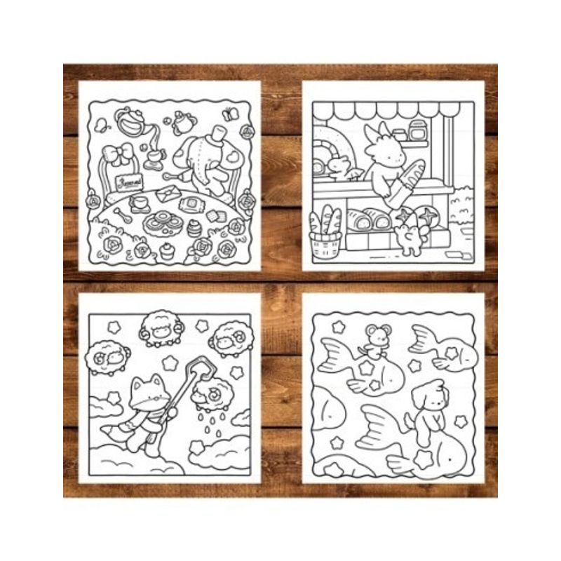 Carti si Birotica - Carti - Carti pentru copii - Carti de colorat - Carte de colorat, 40 de ilustratii Fantasy Land - Volumul I, 86 pagini, A5 - Infinity.ro