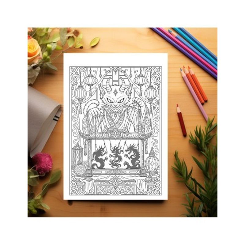 Carti si Birotica - Carti - Carti pentru copii - Carti de colorat - Carte de colorat, 40 de ilustratii Demonic Kitties - Volumul II, 86 pagini, A5 - Infinity.ro