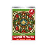 Carti si Birotica - Carti - Carti pentru copii - Carti de colorat - Carte de colorat, 40 de ilustratii Mandale de Craciun - Volumul I, 86 pagini, A5 - Infinity.ro