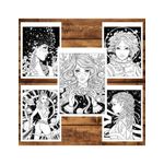 Carti si Birotica - Carti - Carti pentru copii - Carti de colorat - Carte de colorat, 40 de ilustratii, Galaxy Queen, 86 pagini, A5 - Infinity.ro