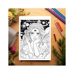 Carti si Birotica - Carti - Carti pentru copii - Carti de colorat - Carte de colorat, 40 de ilustratii, Galaxy Queen, 86 pagini, A5 - Infinity.ro