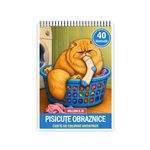 Carti si Birotica - Carti - Carti pentru copii - Carti de colorat - Carte de colorat, 40 de ilustratii Pisicute Obraznice - Volumul III, 86 pagini, A5 - Infinity.ro