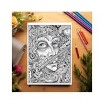 Carti si Birotica - Carti - Carti pentru copii - Carti de colorat - Carte de colorat, 40 de ilustratii, Psychedelia, 86 pagini, A5 - Infinity.ro