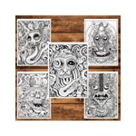 Carti si Birotica - Carti - Carti pentru copii - Carti de colorat - Carte de colorat, 40 de ilustratii, Psychedelia, 86 pagini, A5 - Infinity.ro