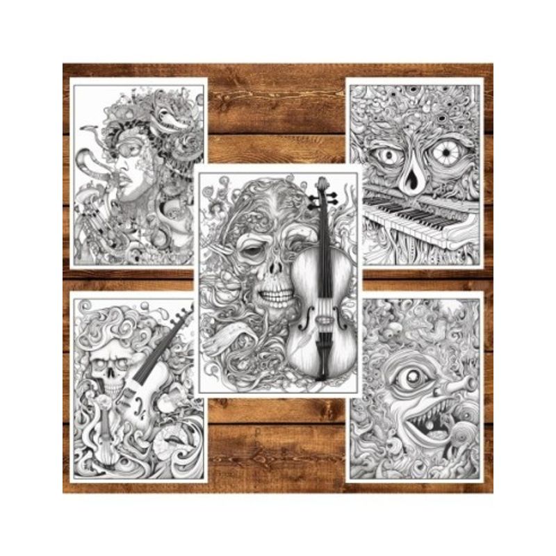 Carti si Birotica - Carti - Carti pentru copii - Carti de colorat - Carte de colorat, 40 de ilustratii, Psychedelia, 86 pagini, A5 - Infinity.ro