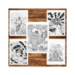 Carti si Birotica - Carti - Carti pentru copii - Carti de colorat - Carte de colorat, 40 de ilustratii, Afterlife, 86 pagini, A5 - Infinity.ro