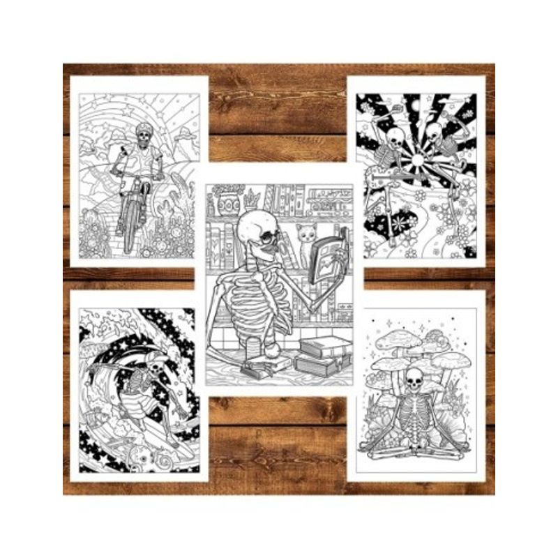 Carti si Birotica - Carti - Carti pentru copii - Carti de colorat - Carte de colorat, 40 de ilustratii, Afterlife, 86 pagini, A5 - Infinity.ro