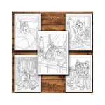 Carti si Birotica - Carti - Carti pentru copii - Carti de colorat - Carte de colorat, 40 de ilustratii Pisicute Obraznice - Volumul IV, 86 pagini, A5 - Infinity.ro