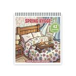 Carti si Birotica - Carti - Carti pentru copii - Carti de colorat - Carte de colorat, 42 de ilustratii Spring Hygge, 90 pagini, A5 - Infinity.ro