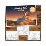 Carti si Birotica - Carti - Carti pentru copii - Carti de colorat - Carte de colorat, 42 de ilustratii Country Girl - Volumul I, 90 pagini, A5 - Infinity.ro