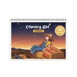 Carti si Birotica - Carti - Carti pentru copii - Carti de colorat - Carte de colorat, 42 de ilustratii Country Girl - Volumul I, 90 pagini, A5 - Infinity.ro