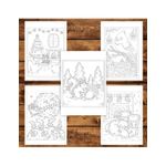 Carti si Birotica - Carti - Carti pentru copii - Carti de colorat - Carte de colorat, 42 de ilustratii Craciun - Monocromatic, 88 pagini, A5 - Infinity.ro