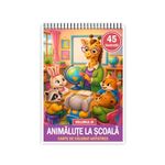 Carti si Birotica - Carti - Carti pentru copii - Carti de colorat - Carte de colorat, 45 de ilustratii Animalute la scoala - Volumul III, 96 pagini, A5 - Infinity.ro