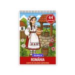 Carti si Birotica - Carti - Carti pentru copii - Carti de colorat - Carte de colorat, 44 de ilustratii Romania - Volumul III - Pentru copii, 94 pagini, A5 - Infinity.ro