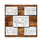 Carti si Birotica - Carti - Carti pentru copii - Carti de colorat - Carte de colorat, 45 de ilustratii Animalute la scoala - Volumul II, 96 pagini, A5 - Infinity.ro