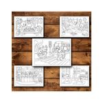 Carti si Birotica - Carti - Carti pentru copii - Carti de colorat - Carte de colorat, 45 de ilustratii Animalute la scoala - Volumul II, 96 pagini, A5 - Infinity.ro