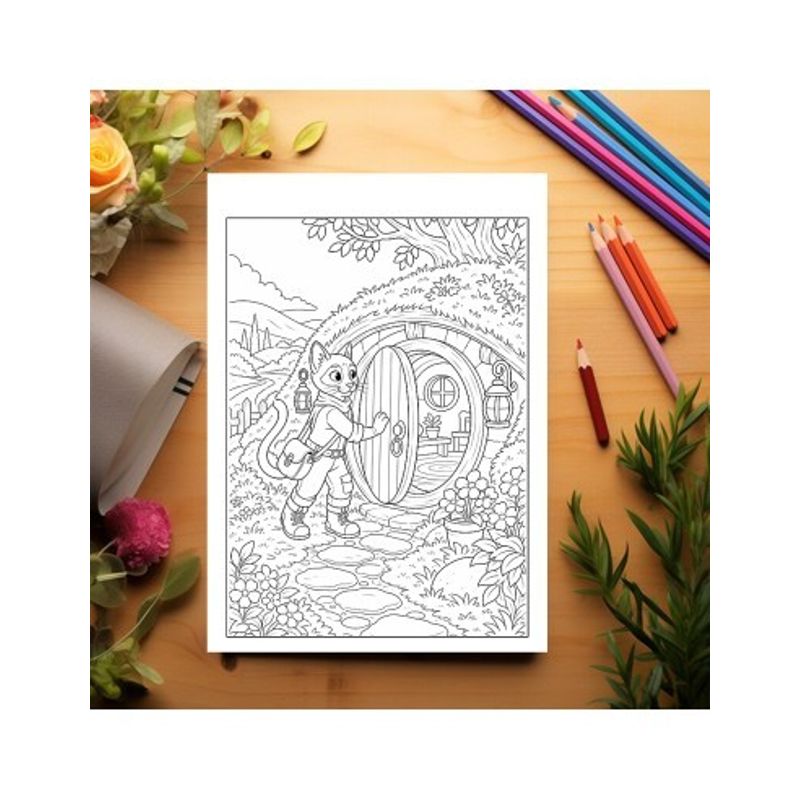 Carti si Birotica - Carti - Carti pentru copii - Carti de colorat - Carte de colorat, 45 de ilustratii Aventurile Pisicutelor - Volumul I, 96 pagini, A5 - Infinity.ro