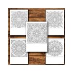 Carti si Birotica - Carti - Carti pentru copii - Carti de colorat - Carte de colorat, 45 de ilustratii Mandale cu cristale - Volumul II, 96 pagini, A5 - Infinity.ro