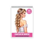 Carti si Birotica - Carti - Carti pentru copii - Carti de colorat - Carte de colorat, 45 de ilustratii Coafuri de Mirese, 96 pagini, A5 - Infinity.ro
