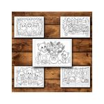 Carti si Birotica - Carti - Carti pentru copii - Carti de colorat - Carte de colorat, 45 de ilustratii Pisicute de Craciun - Volumul II - copii, 96 pagini, A5 - Infinity.ro