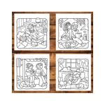 Carti si Birotica - Carti - Carti pentru copii - Carti de colorat - Carte de colorat, 48 de ilustratii Cozy Love, 102 pagini, A5 - Infinity.ro