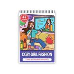 Carti si Birotica - Carti - Carti pentru copii - Carti de colorat - Carte de colorat, 47 de ilustratii Cozy Girl Fashion, 100 pagini, A5 - Infinity.ro