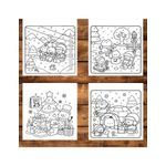 Carti si Birotica - Carti - Carti pentru copii - Carti de colorat - Carte de colorat, 48 de ilustratii Comfy Christmas - Volumul II, 102 pagini, A5 - Infinity.ro