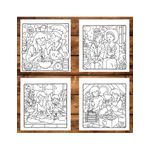 Carti si Birotica - Carti - Carti pentru copii - Carti de colorat - Carte de colorat, 48 de ilustratii Cozy Mom, 102 pagini, A5 - Infinity.ro