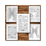 Carti si Birotica - Carti - Carti pentru copii - Carti de colorat - Carte de colorat, 47 de ilustratii Rafturi cu carti - Volumul I, 100 pagini, A5 - Infinity.ro