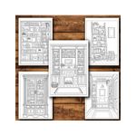 Carti si Birotica - Carti - Carti pentru copii - Carti de colorat - Carte de colorat, 47 de ilustratii Rafturi cu carti - Volumul I, 100 pagini, A5 - Infinity.ro