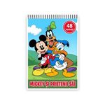 Carti si Birotica - Carti - Carti pentru copii - Carti de colorat - Carte de colorat, 48 de ilustratii Mickey si Prietenii sai, 106 pagini, A5 - Infinity.ro
