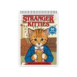 Carti si Birotica - Carti - Carti pentru copii - Carti de colorat - Carte de colorat, 48 de ilustratii Stranger Kitties, 102 pagini, A5 - Infinity.ro