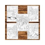 Carti si Birotica - Carti - Carti pentru copii - Carti de colorat - Carte de colorat, 48 de ilustratii Fete cu Masini, 102 pagini, A5 - Infinity.ro