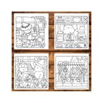 Carti si Birotica - Carti - Carti pentru copii - Carti de colorat - Carte de colorat, 48 de ilustratii Lumea Magiie, 102 pagini, A5 - Infinity.ro