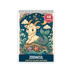 Carti si Birotica - Carti - Carti pentru copii - Carti de colorat - Carte de colorat, 48 de ilustratii Zodiacul, 102 pagini, A5 - Infinity.ro