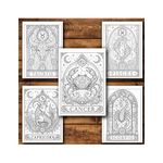Carti si Birotica - Carti - Carti pentru copii - Carti de colorat - Carte de colorat, 48 de ilustratii Zodiac Adulti 3, 102 pagini, A5 - Infinity.ro