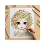 Carti si Birotica - Carti - Carti pentru copii - Carti de colorat - Carte de colorat, 49 de ilustratii Coafuri Abstracte - Volumul II, 104 pagini, A5 - Infinity.ro