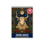Carti si Birotica - Carti - Carti pentru copii - Carti de colorat - Carte de colorat, 48 de ilustratii Zodiac Adulti 3, 102 pagini, A5 - Infinity.ro
