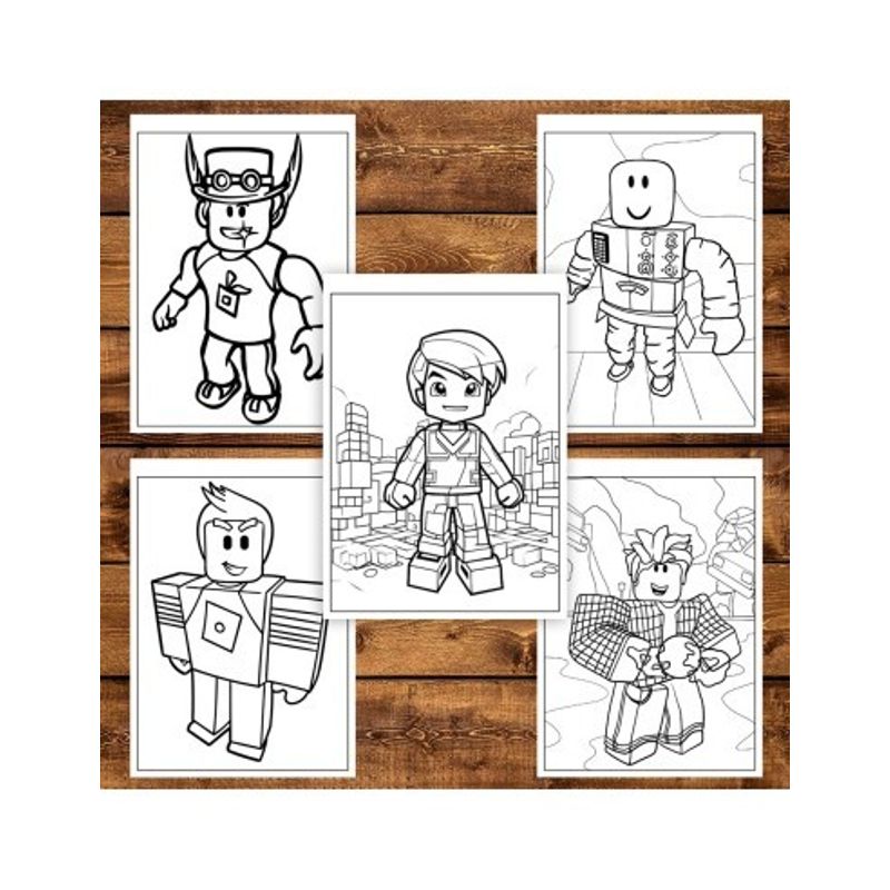 Carti si Birotica - Carti - Carti pentru copii - Carti de colorat - Carte de colorat, 49 de ilustratii Roblox - Volumul III, 104 pagini, A5 - Infinity.ro
