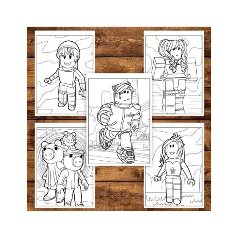Carti si Birotica - Carti - Carti pentru copii - Carti de colorat - Carte de colorat, 49 de ilustratii Roblox - Volumul III, 104 pagini, A5 - Infinity.ro